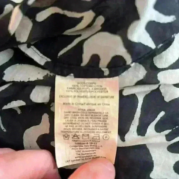 TORY BURCH POMELO FLORAL BEACH TUNIC SWIM COVER GORGEOUS DETAILING Size - S/P - Picture 6 of 8